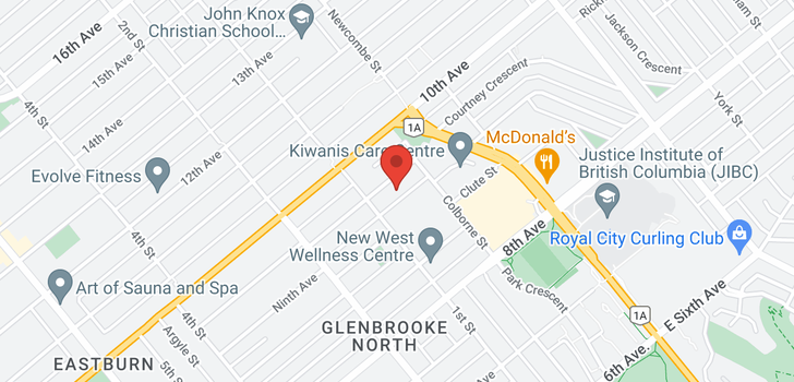 map of 92-94 GLOVER AVENUE